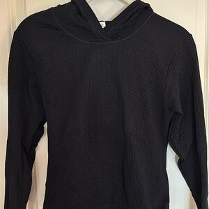 Athleta Flurry Seamless Hoodie Black